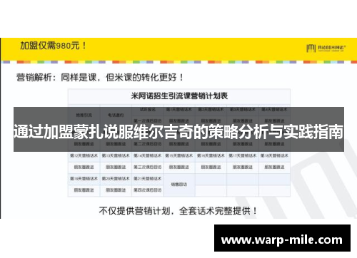 通过加盟蒙扎说服维尔吉奇的策略分析与实践指南